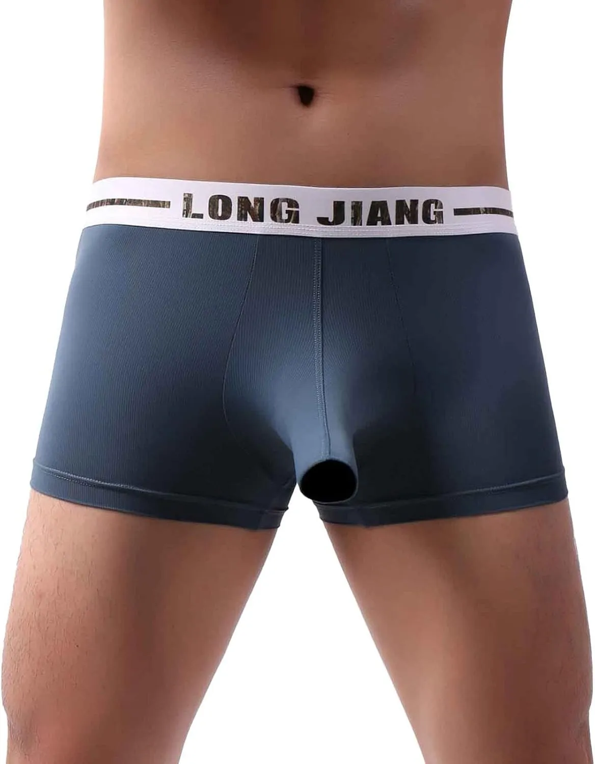 Underwear for Men Elephant Nose Pouch Super Thin Trunks Breathable Soft Boxer Briefs Stretchy Performance Low Waist Underwear