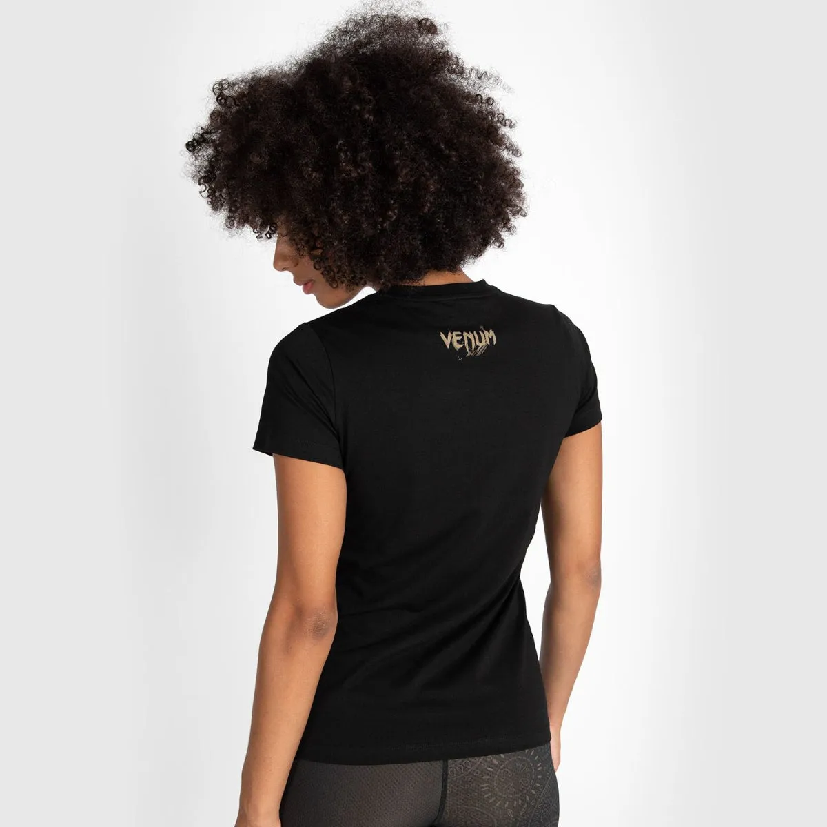 Venum Womens Santa Muerte Dark Side T-Shirt Black/Brown