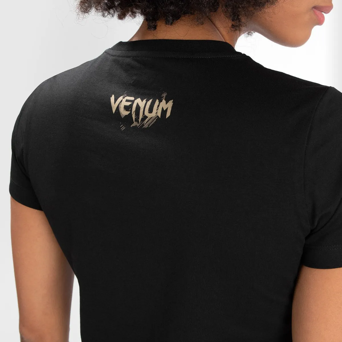 Venum Womens Santa Muerte Dark Side T-Shirt Black/Brown