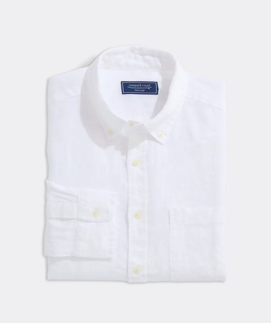 Vineyard Vines Surfside Solid Linen Shirt