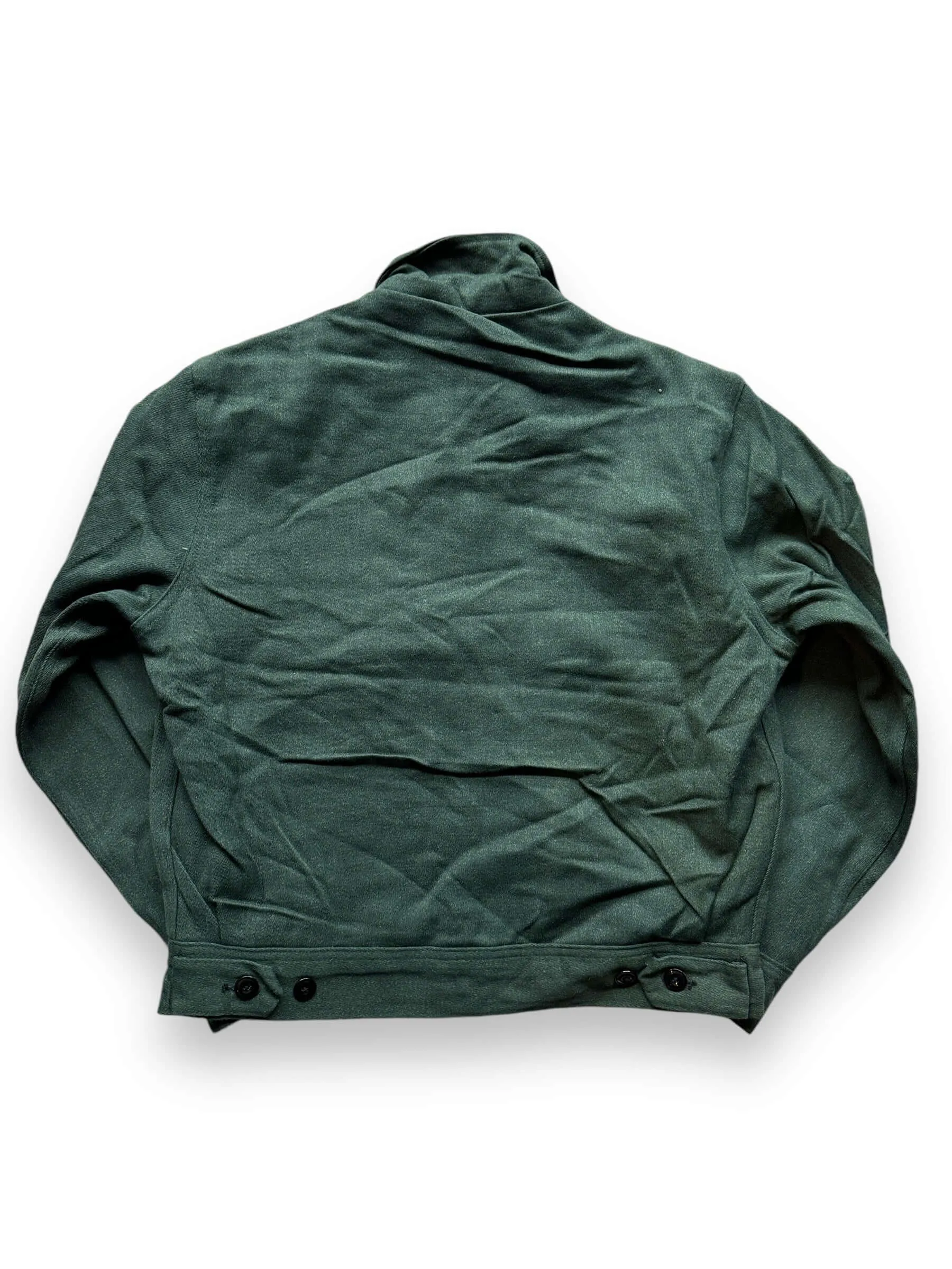 Vintage Green Blanket Lined Gas Station Jacket SZ 38
