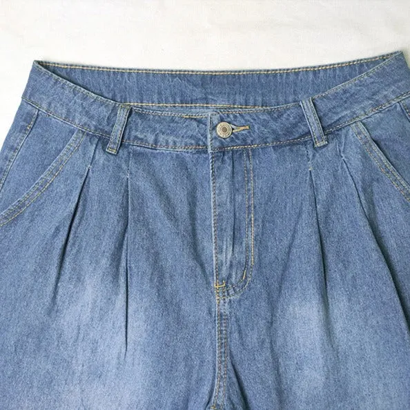 Vintage High-Waisted Wide-Leg Jeans