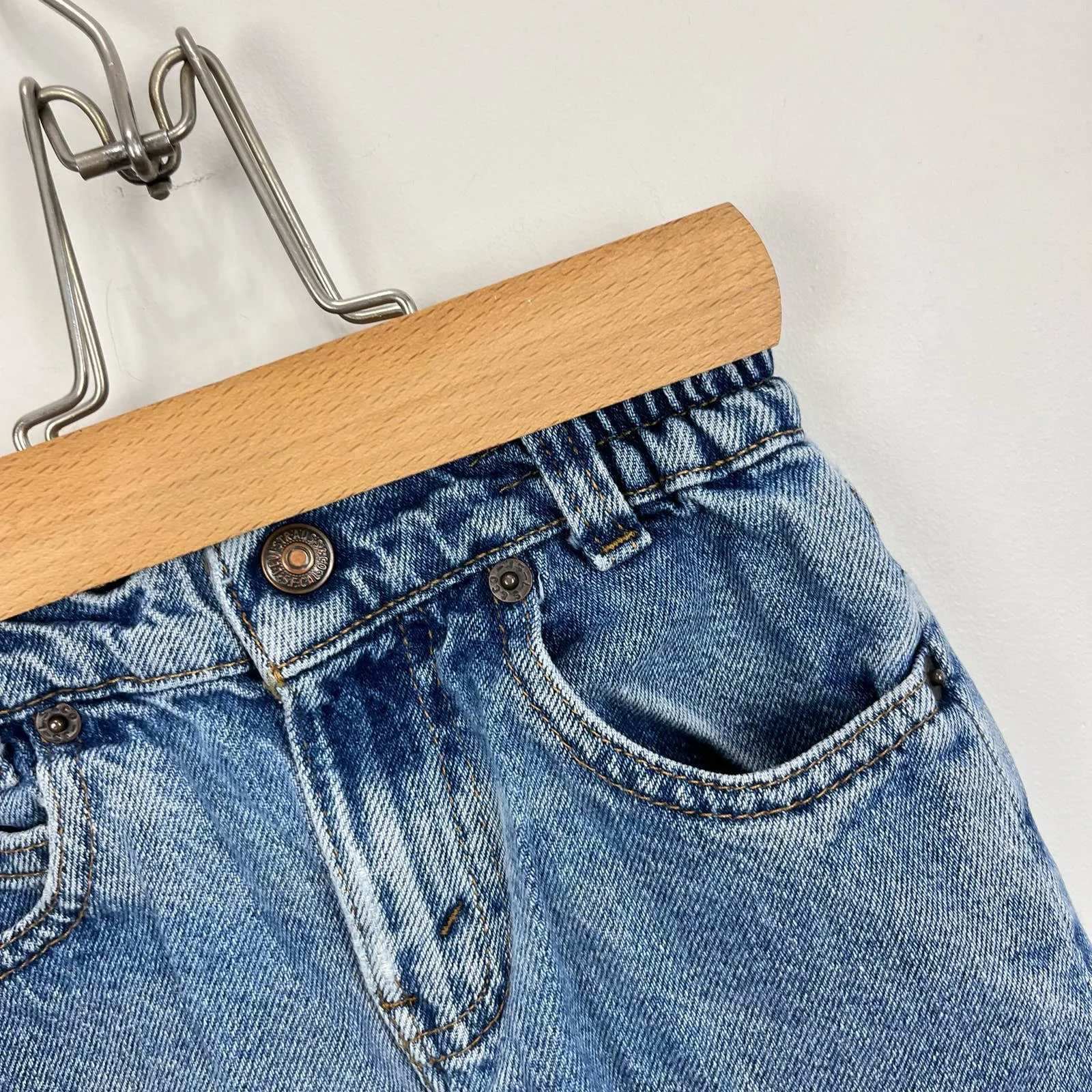 Vintage Levi's 566 Loose Fit Orange Tab Jeans 2T