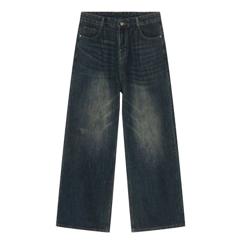 Vintage Loose Floor-Length Jeans