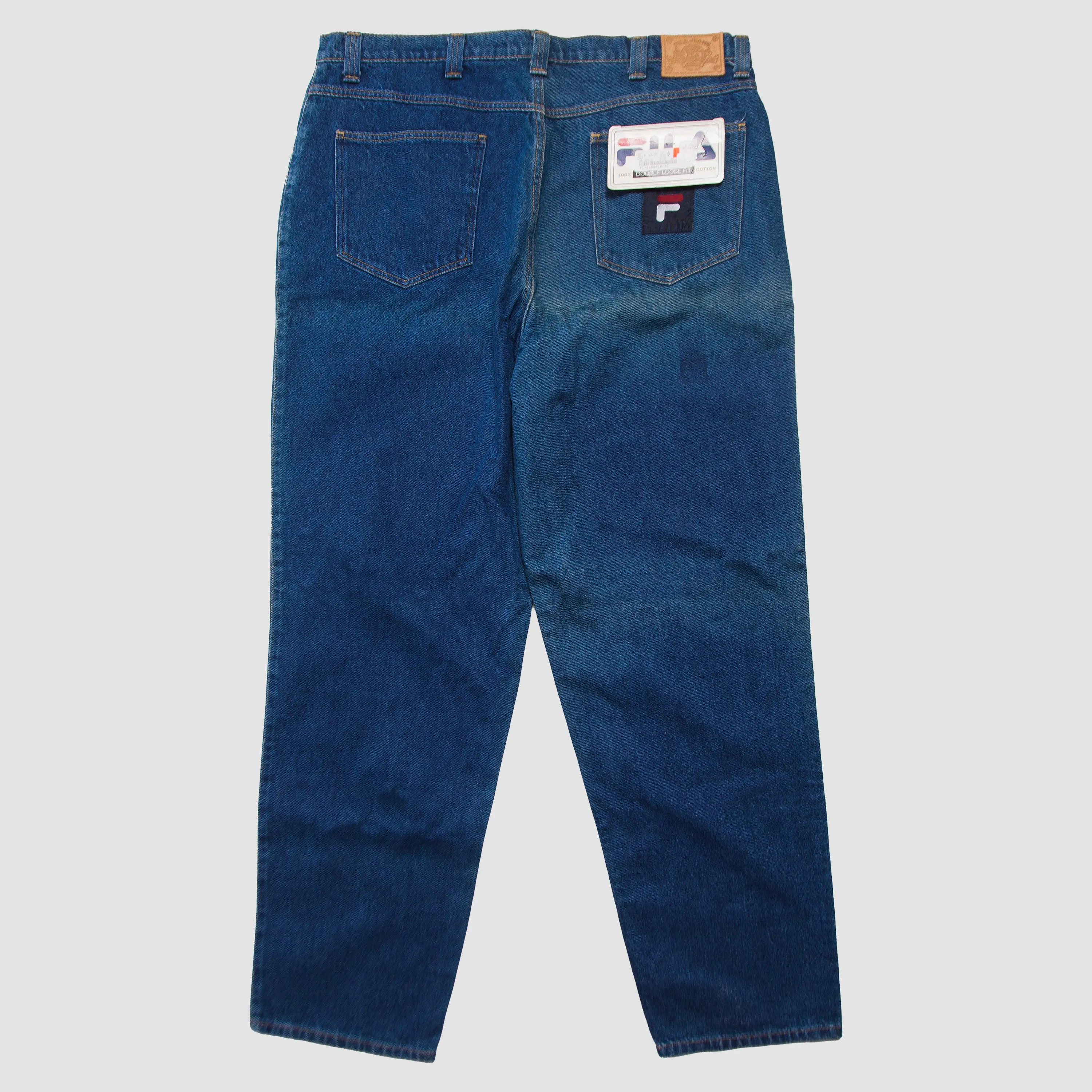 Vintage - Men - Fila Denim Loose Fit Jeans - Blue