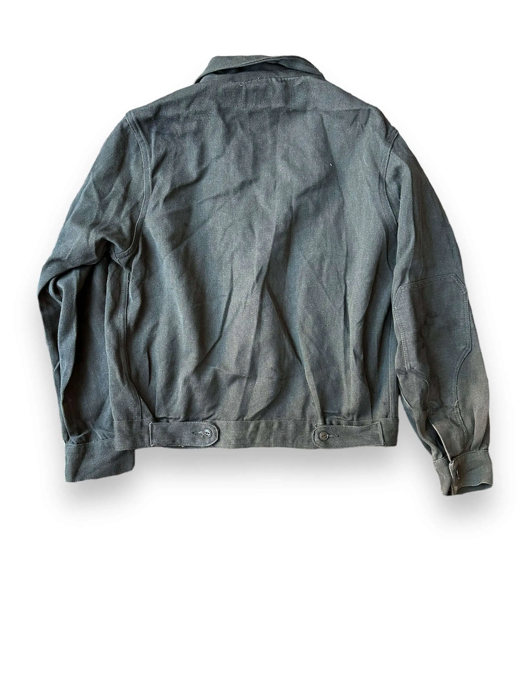 Vintage Oil Stained Green Work Jacket SZ 40