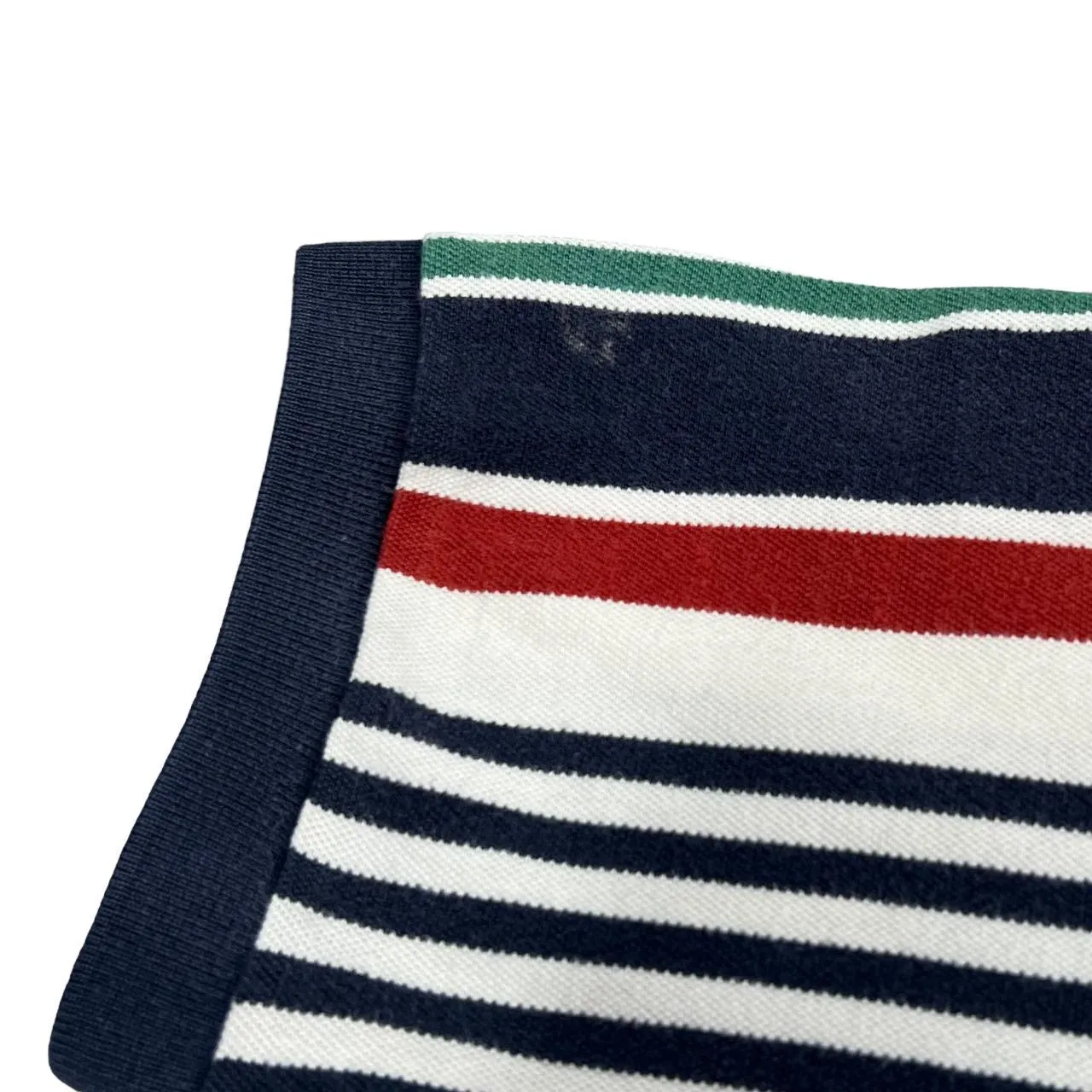 Vintage POLO RALPH LAUREN Multi Striped Embroidered Mini Logo Short Sleeve Polo Shirt