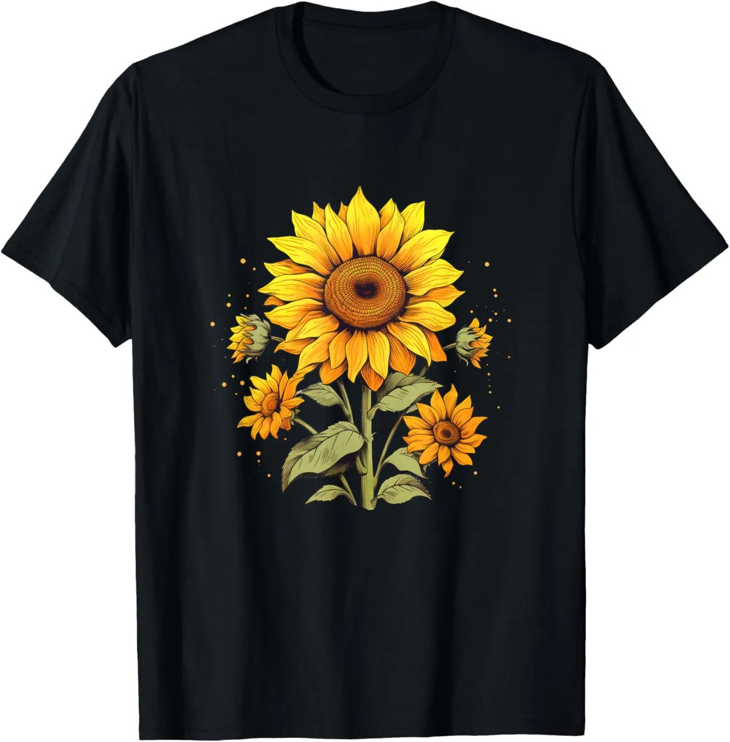 Vintage Sunflower Graphic T-Shirt