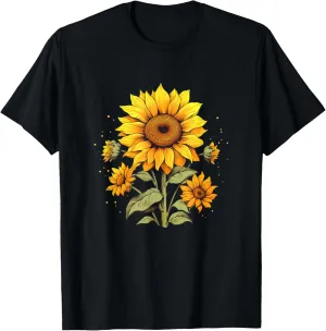 Vintage Sunflower Graphic T-Shirt