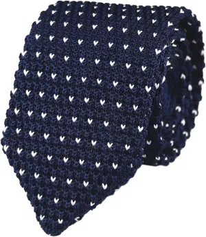 Vizakiss Men's Skinny Knit Tie Vintage Casual Formal Designer Necktie Pointed Bottom