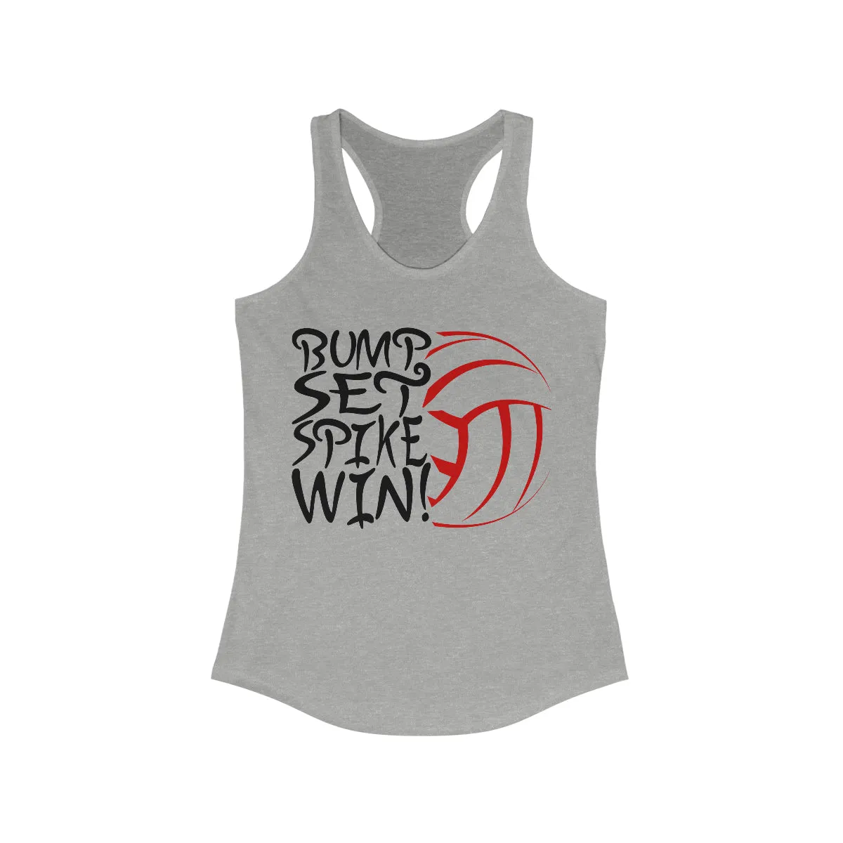 Volleyball Bump Set Spike Win Women's Ideal Racerback Tank