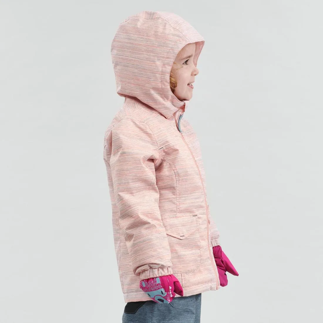 Warm Kid's Jacket Waterproof Ages 2-6 - SH100 Pink