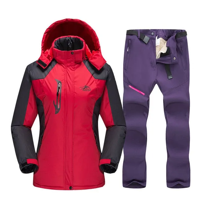 Warm Winter Ski Snowboard Jacket and Pants - Women's