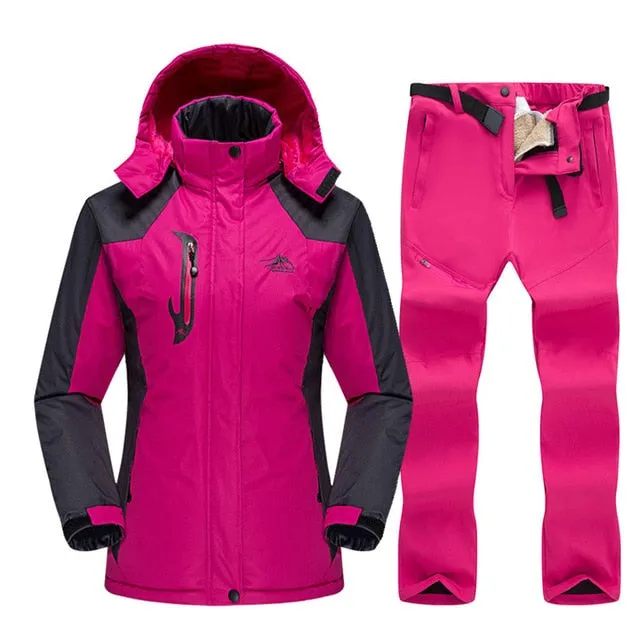 Warm Winter Ski Snowboard Jacket and Pants - Women's