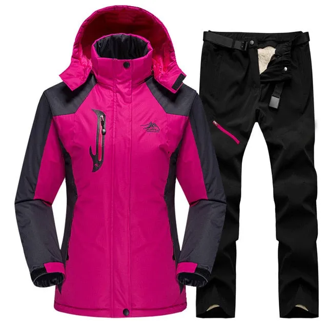 Warm Winter Ski Snowboard Jacket and Pants - Women's