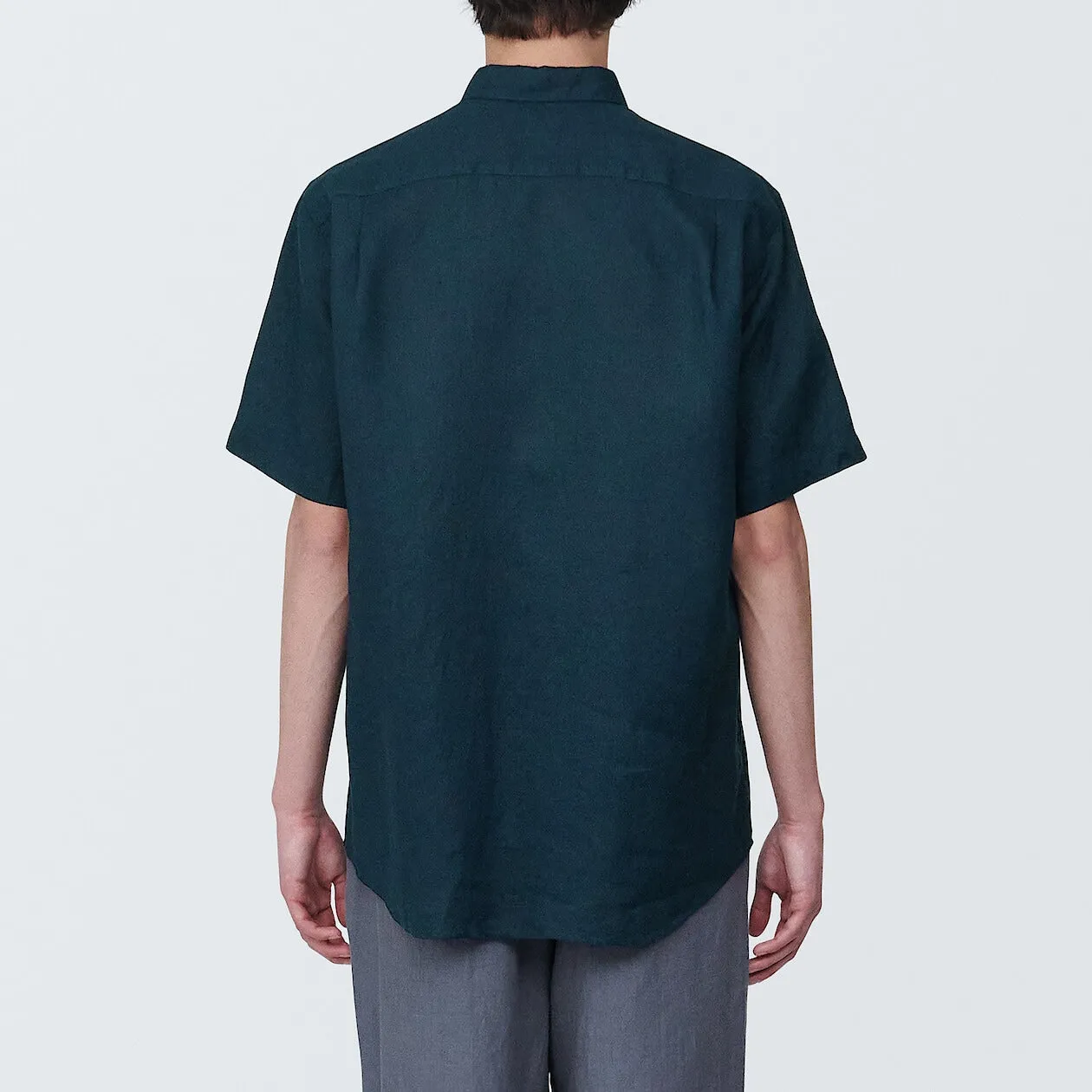 Washed Linen Short Sleeve Shirt