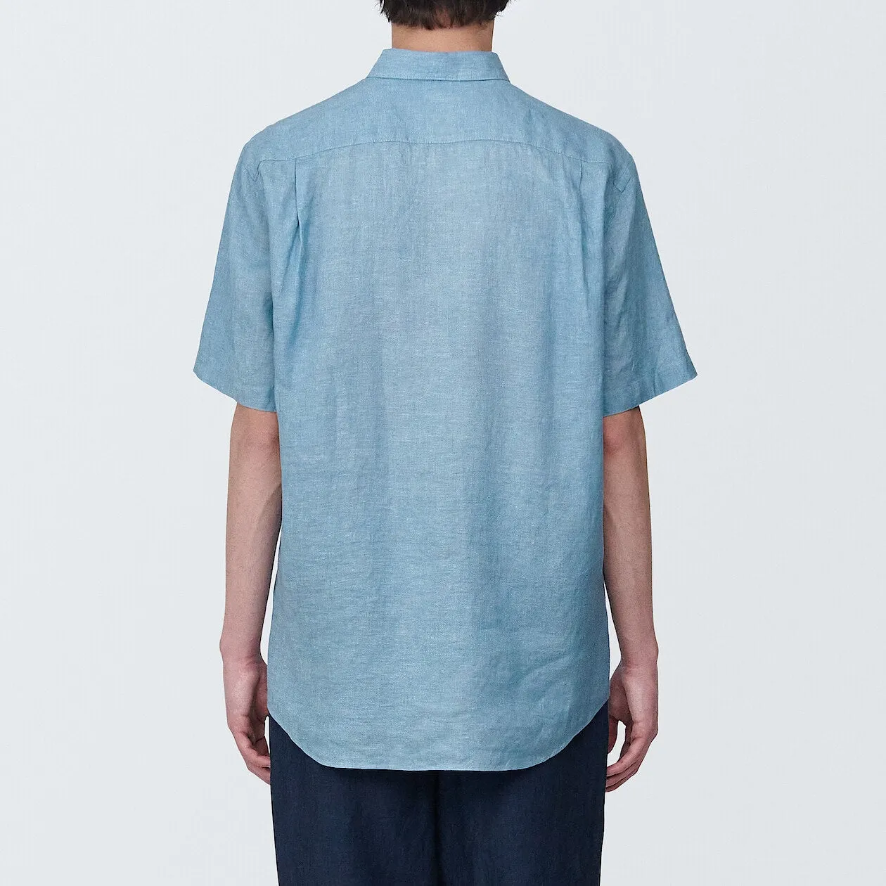 Washed Linen Short Sleeve Shirt