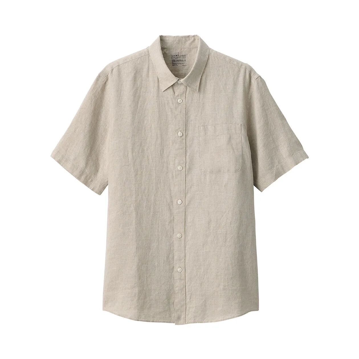 Washed Linen Short Sleeve Shirt
