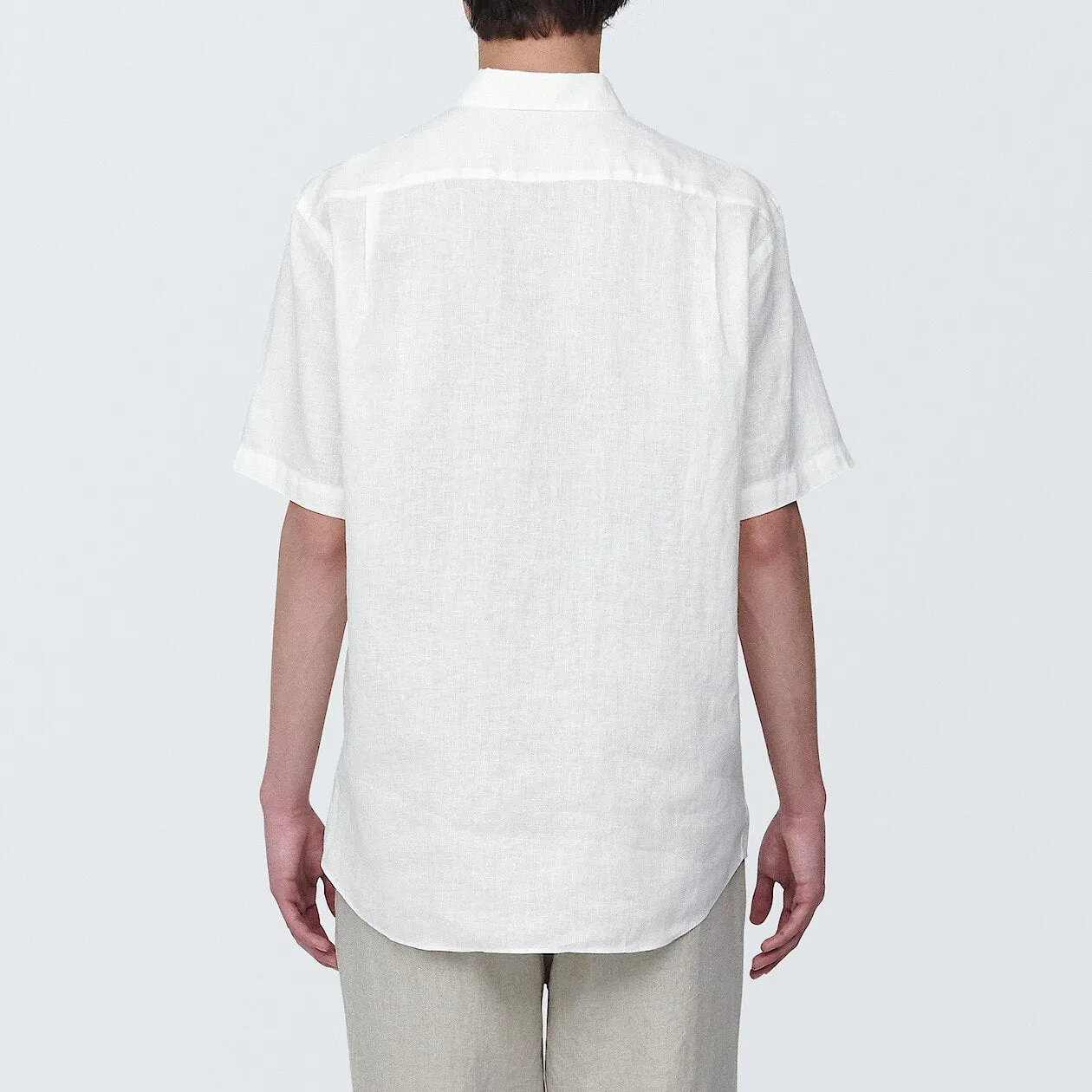 Washed Linen Short Sleeve Shirt