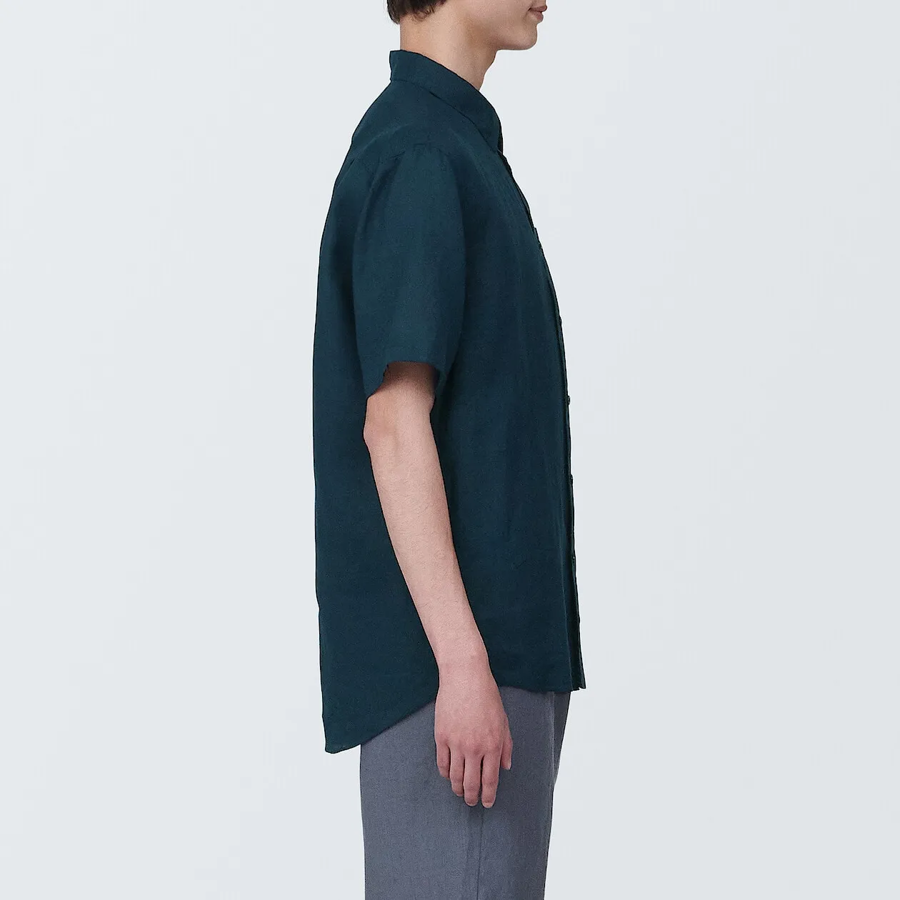 Washed Linen Short Sleeve Shirt