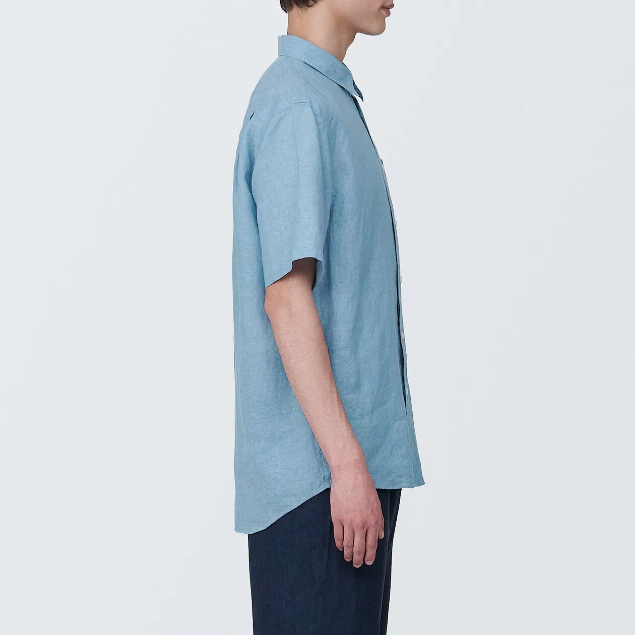 Washed Linen Short Sleeve Shirt