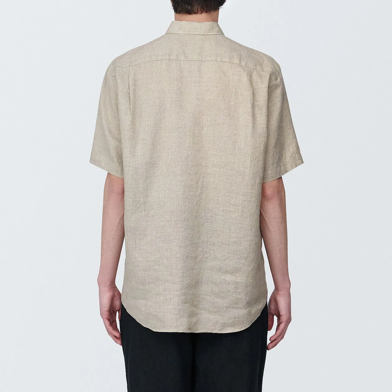 Washed Linen Short Sleeve Shirt