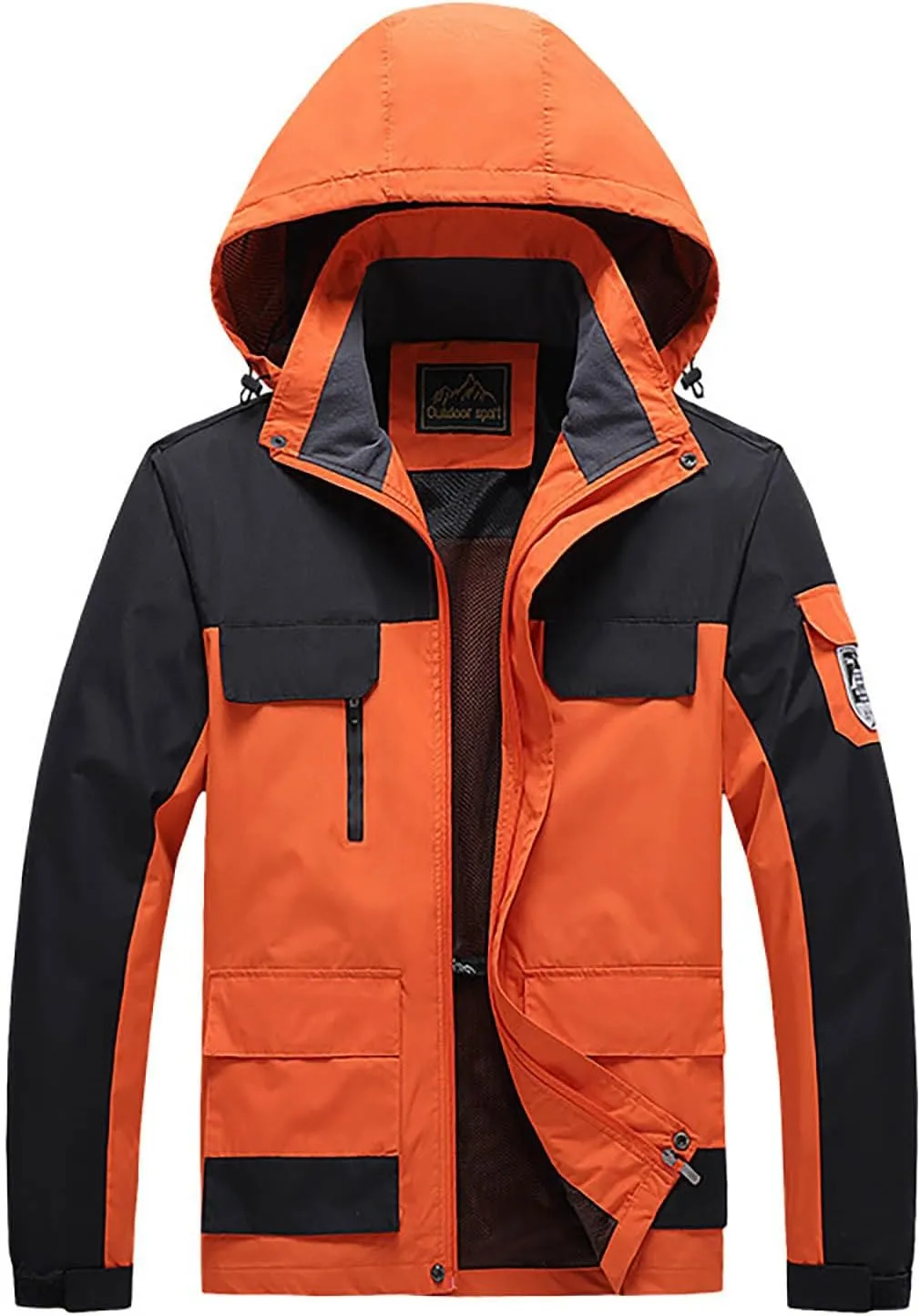 Waterproof Jackets for Men Raincoat for Men Mens Windbreaker Jackets Lightweight Softshell for Hiking Fishing