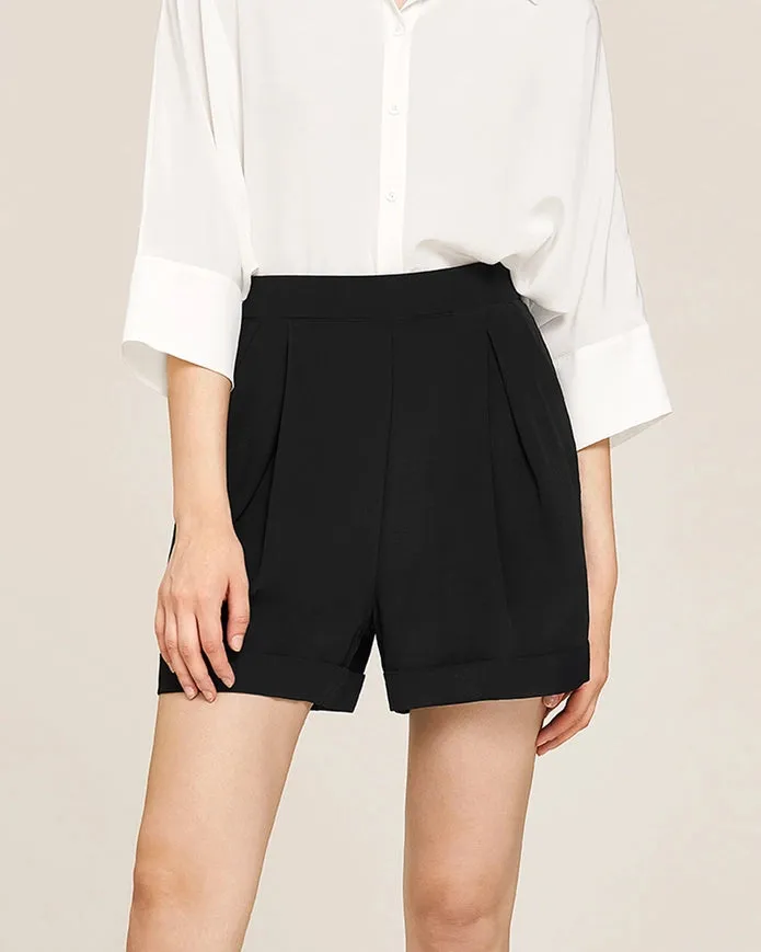 Weekend Oversize Silk Co-Ord Set White & Black