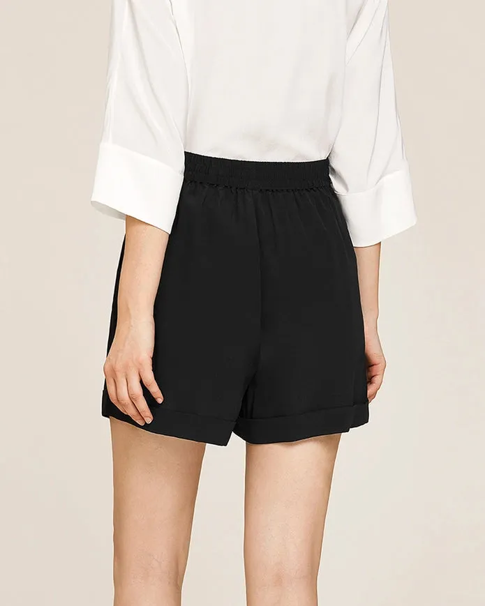 Weekend Oversize Silk Co-Ord Set White & Black