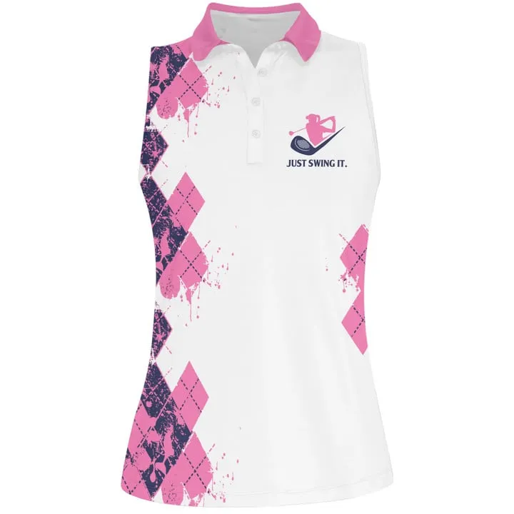 We're More Than Just Golf Friends Small Gang Women Short Sleeve Polo Shirt Sleeveless Polo Shirt