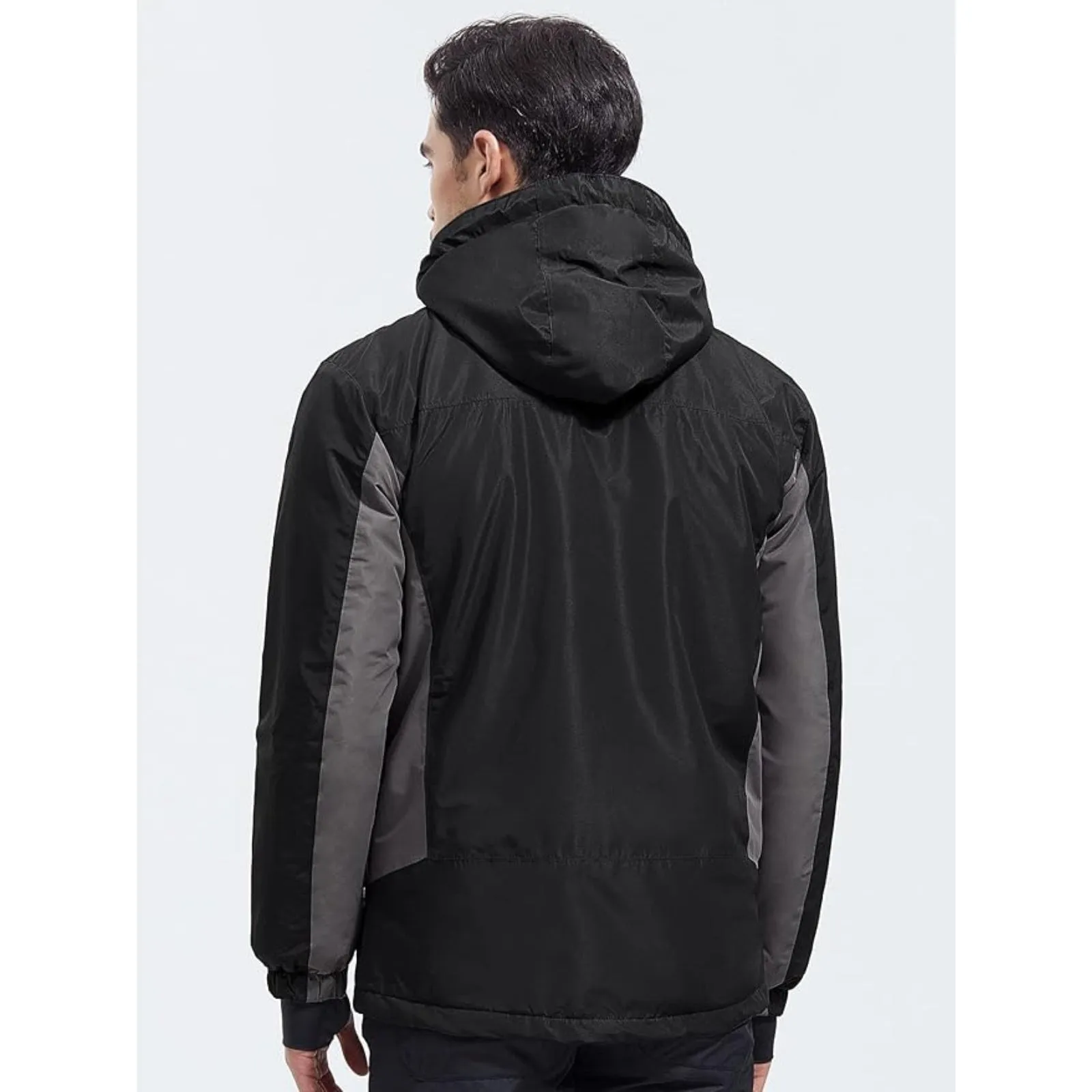WHALE Men's Waterproof Fleece Lined Ski Jacket