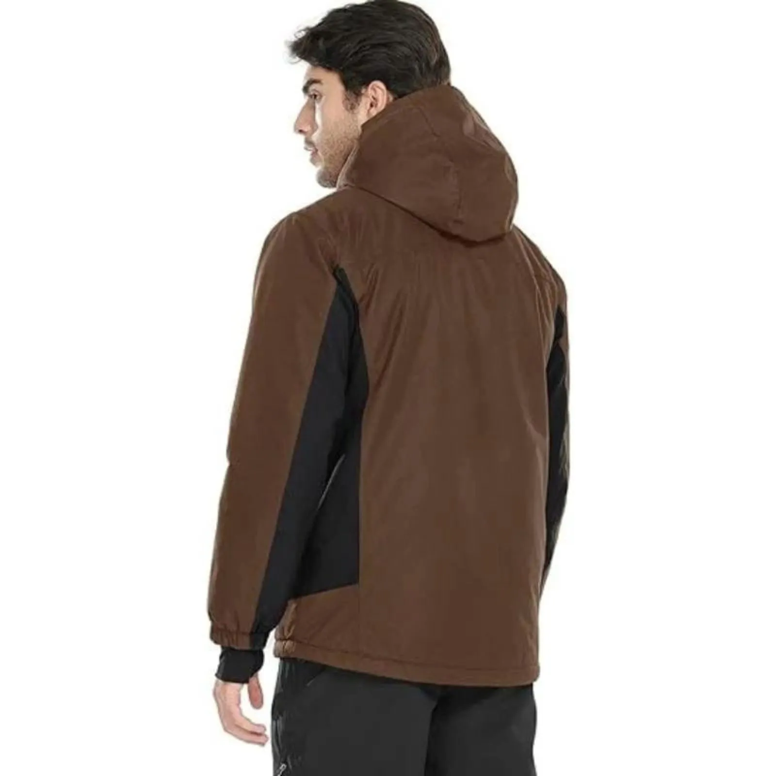 WHALE Men's Waterproof Warm Fleece Lined Ski Jacket