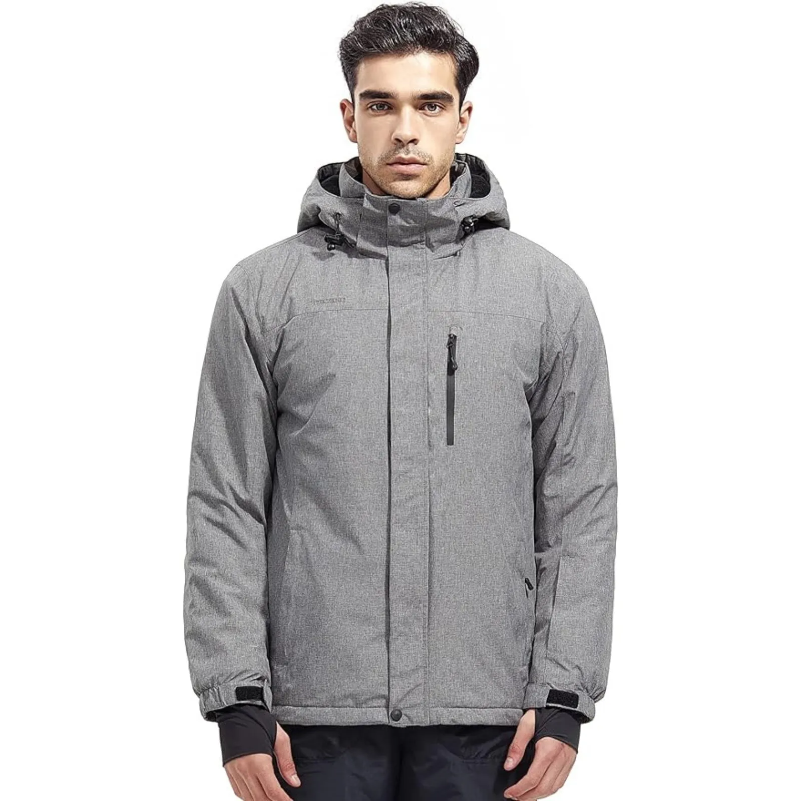 WHALE Men's Waterproof Warm Fleece Lined Ski Jacket