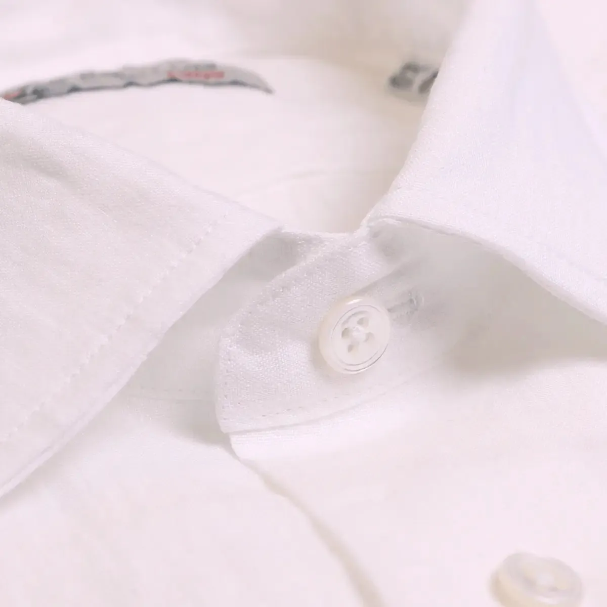 White Irish Linen Long Sleeve Shirt
