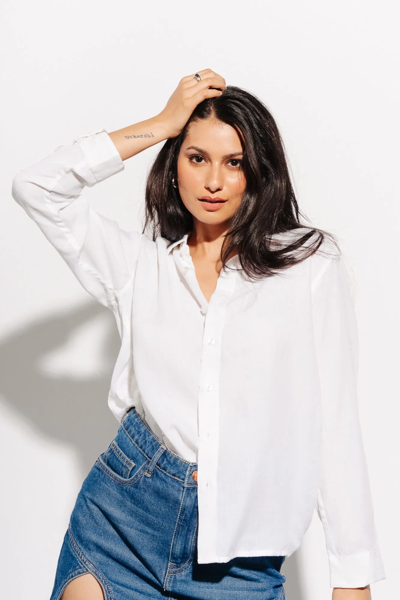 White Linen Shirt