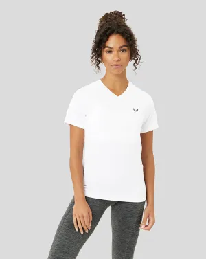 White Protek Training T-Shirt - Women’s Training Tee, Lightweight Workout Shirt