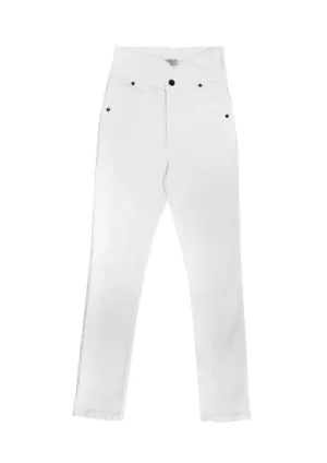 WHITE SLIM-FIT JEANS
