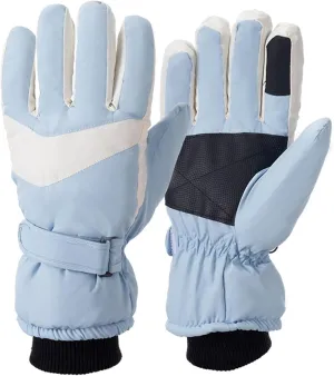 Winter Gloves Men,Thermal Fleece Lining Full Fingers Touch Screen Warming Gloves for Driving Kids Skiing Hiking