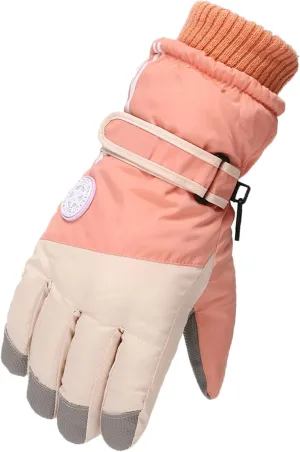 Winter Ski Gloves Men Women Elastic Thermal Knit Lining Warm Gloves Wool Knit Adults Gloves for Driving Texting Winter Knitted Gloves Adults Cold Weather Gloves Thermal Soft Knit Gloves