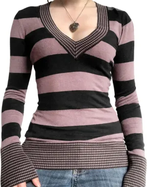 Women Basic T-Shirt Long Sleeve Casual Solid Color Slim Fit V-Neck Slim Fit Tops Summer Club Streetwear