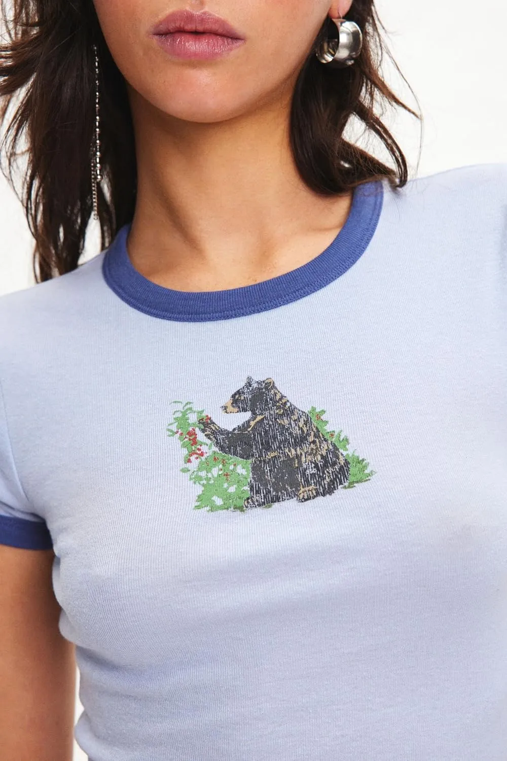 Women Graphic Print Baby Tees Vintage Aesthetic Short Sleeve Crewneck Crop Top Teen Girls Slim Fit T Shirt
