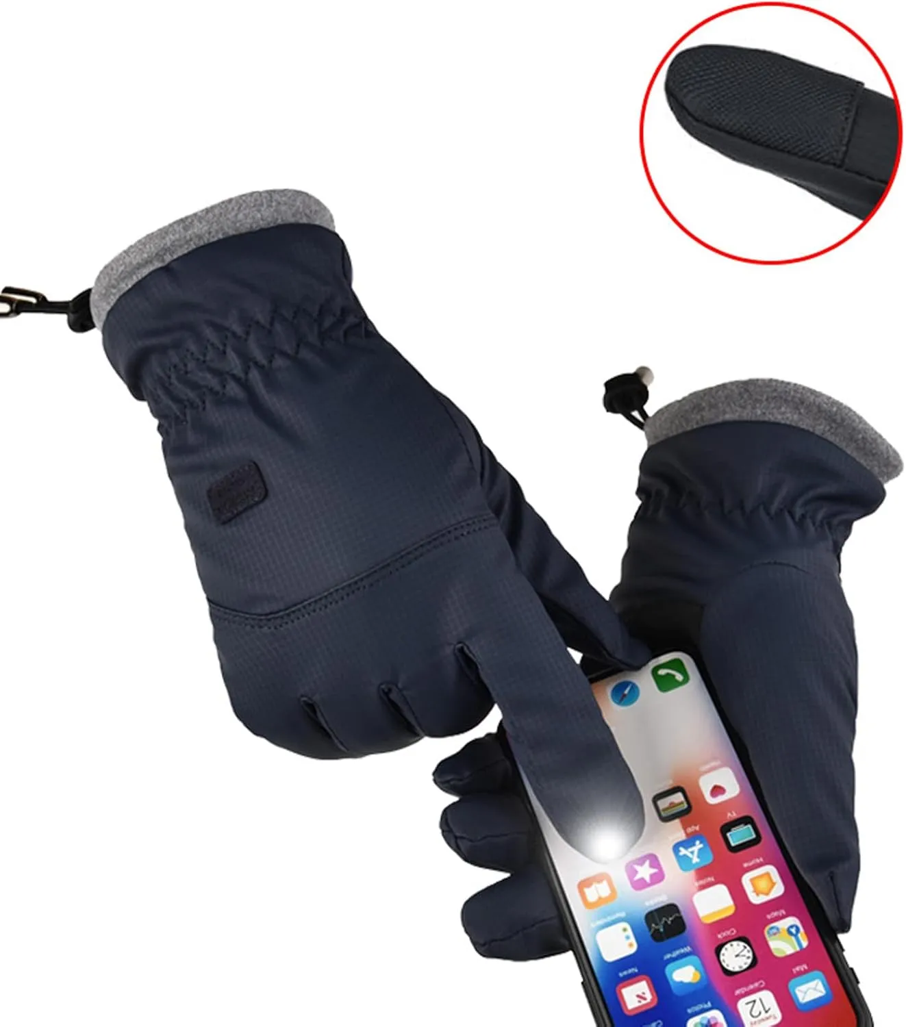 Women Winter Lined Gloves with Fu Trim Winter Gloves Women Toucscreen Ladies Gloves