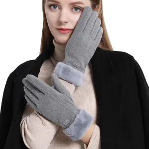 Women Winter Ski Glove Waterproo Thinsulate Warm Windproof Winter Gloves Women Toucscreen Plush Gloves