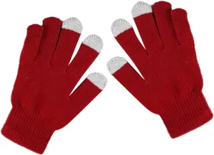 Women Winter Warm Touch Screen Gloves Cable Knitted Elastic Windproof Touchscreen Texting Mittens for Cold Weather