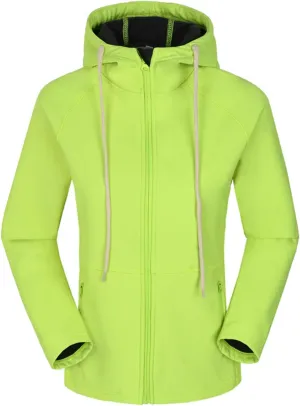 Women Zip Up Jackets Fall Rain Coats with Hood Windproof Hiking Jacket with Pockets Cycling Travle Jackets Outwear