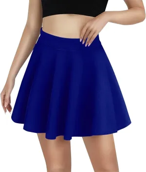 Women's Basic Versatile Stretchy Flared Casual Skirt Casual Dresses for Woman