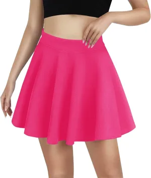Women's Basic Versatile Stretchy Flared Casual Skirt Casual Dresses for Woman
