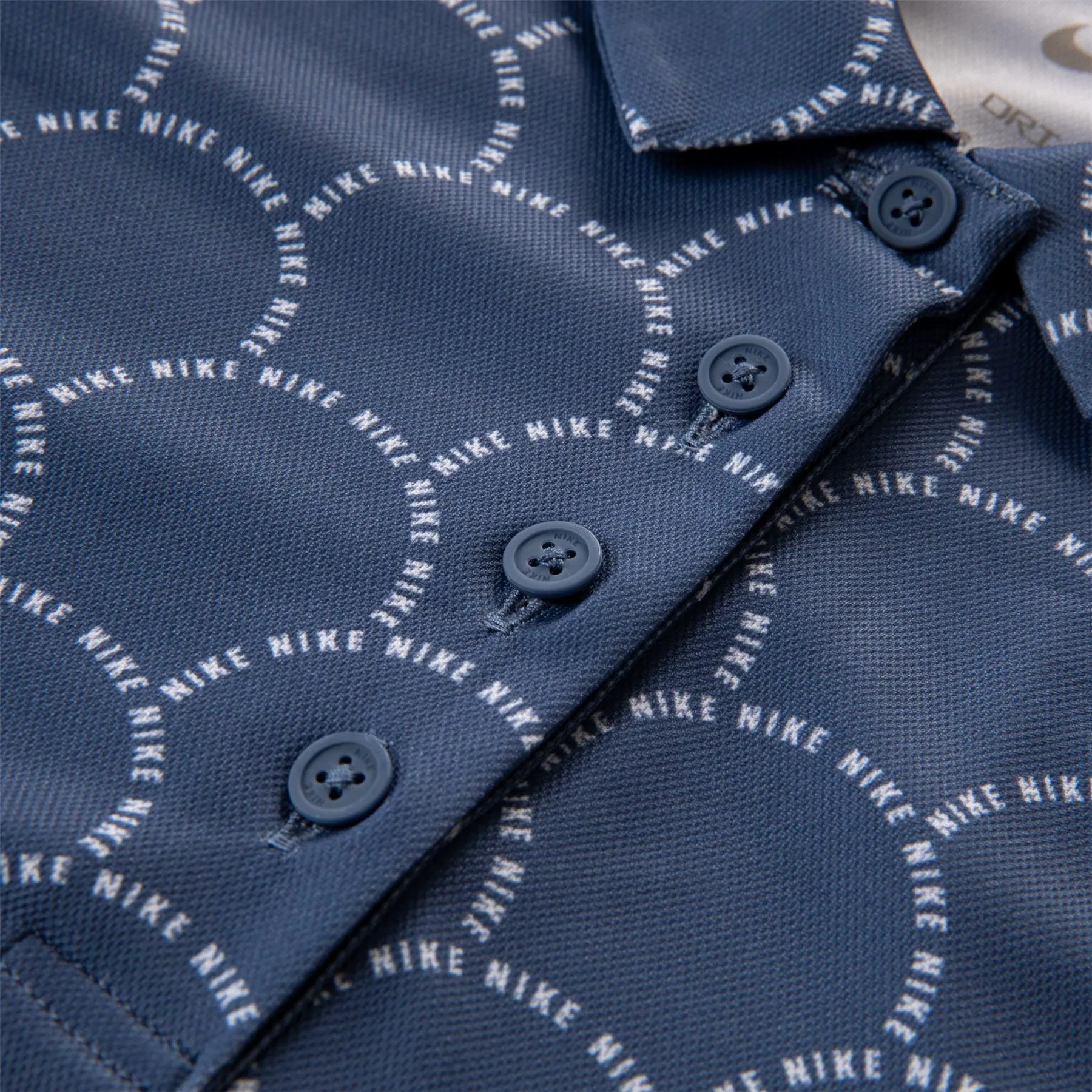 Womens Dri-FIT Victory Printed Polo Diffused Blue/White - AW23