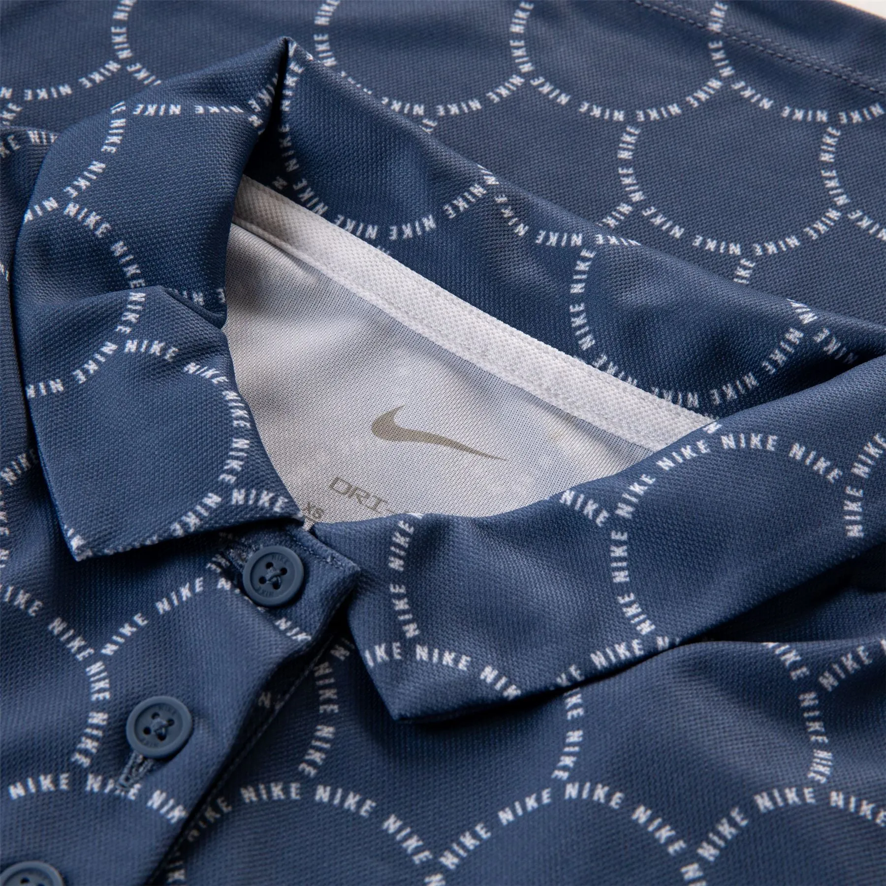 Womens Dri-FIT Victory Printed Polo Diffused Blue/White - AW23