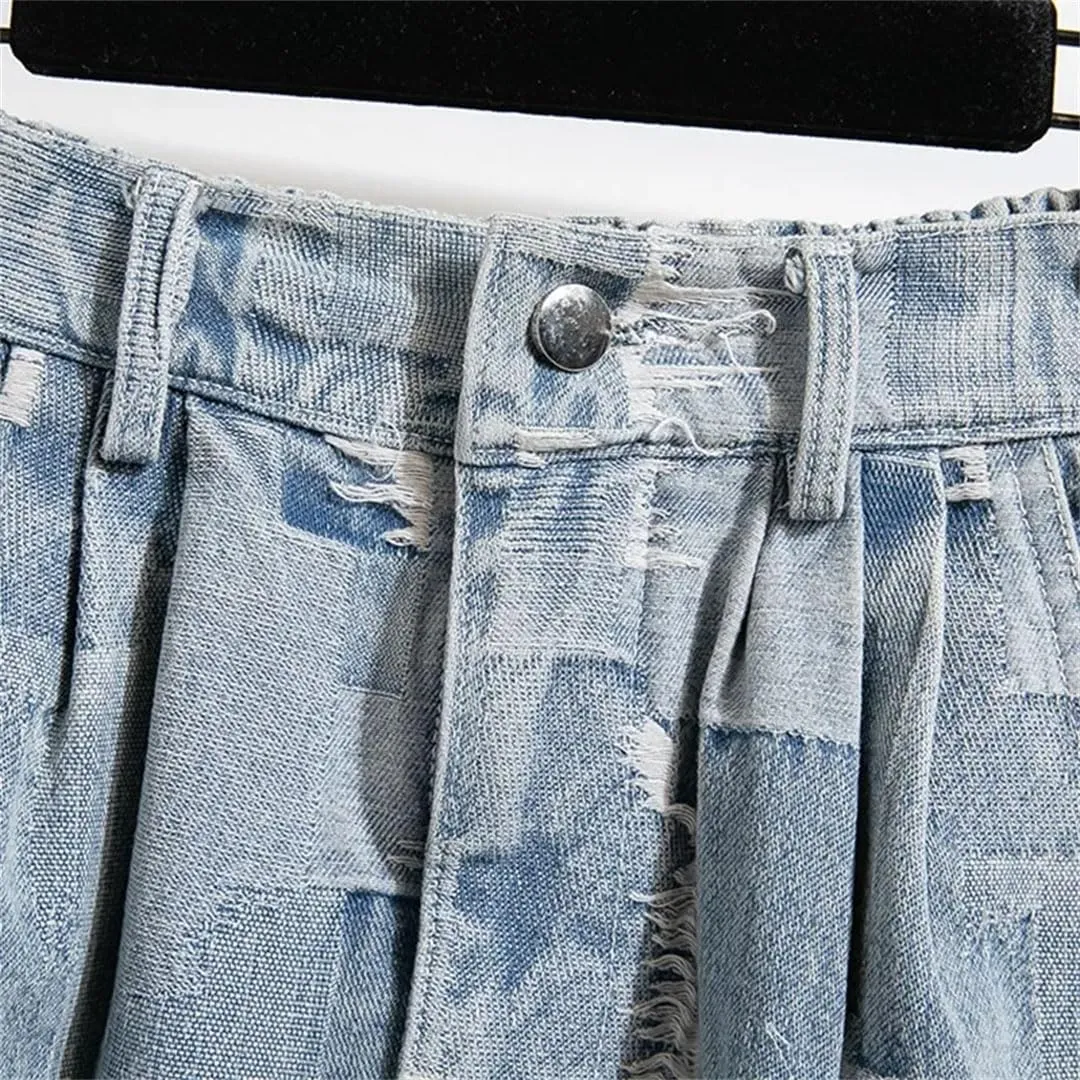 Women's Elegant Vintage High Waist Slim Fit Denim A-Line Long Skirt Cotton Knit Slim Fit Casual Skirt